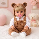 Muñeca Bebé Realista Reborn Funciones Inteligentes De 55 Cms