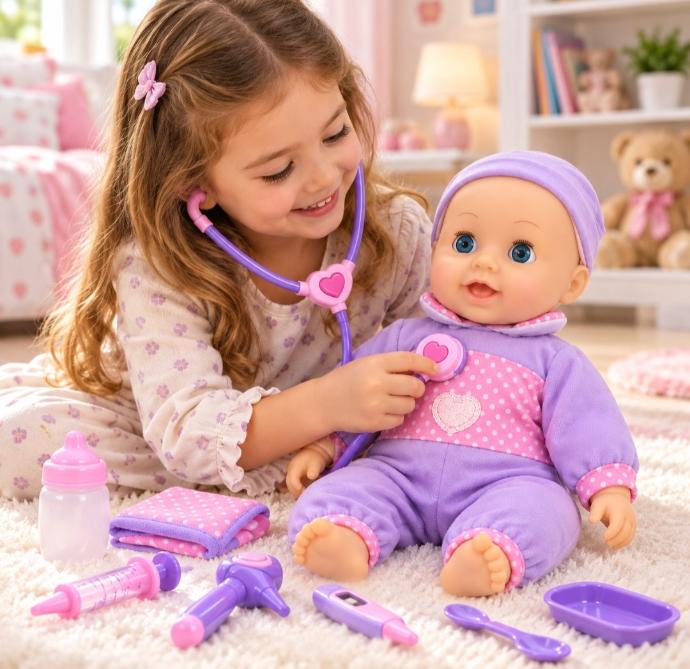 Muñeca Bebé Interactiva Baby Lovely X con Accesorios
