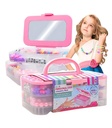 Kit para Hacer Pulseras y Collares Infantil – 2 Pisos (400 Piezas)