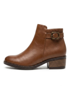 BOTIN EN CUERO - COLOR MIEL