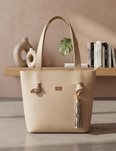 Bolso 100%  Cuero - Champagne